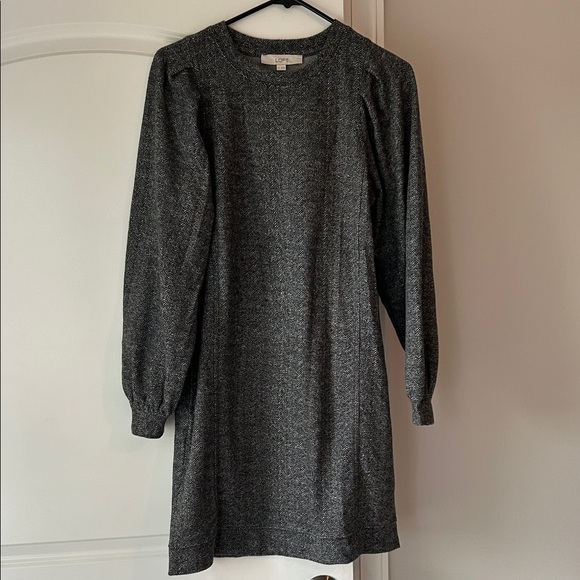 LOFT Dresses & Skirts - LOFT Charcoal Long Sleeve Dress